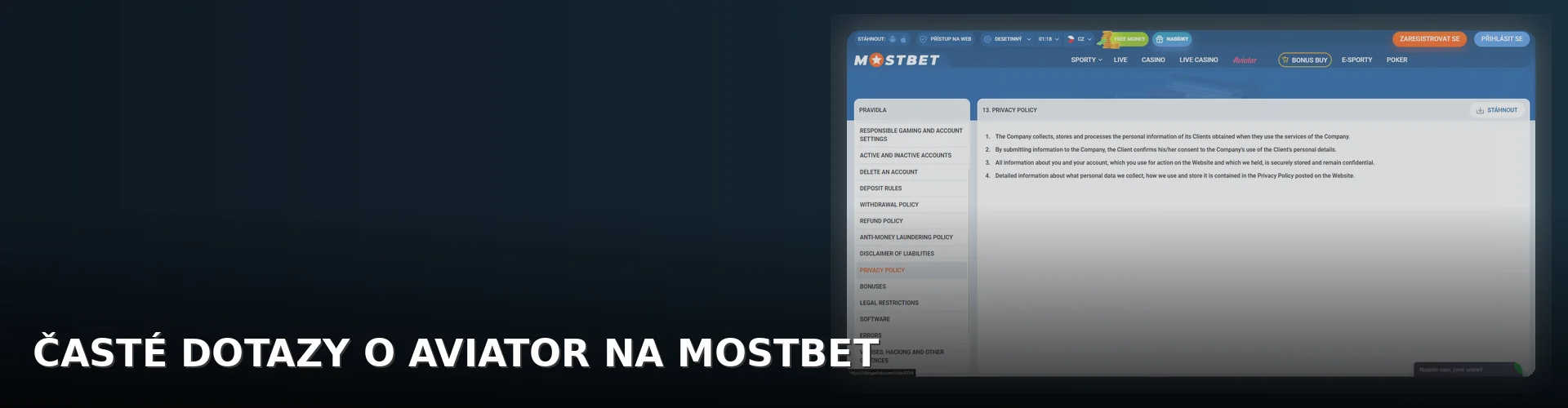 Mostbet - aviator