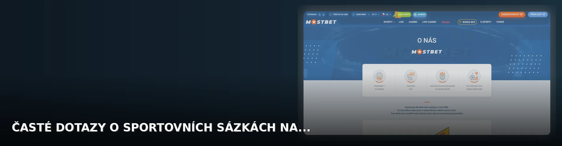 Mostbet sportovni sazky