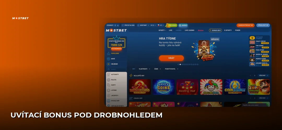 Mostbet promotional banner